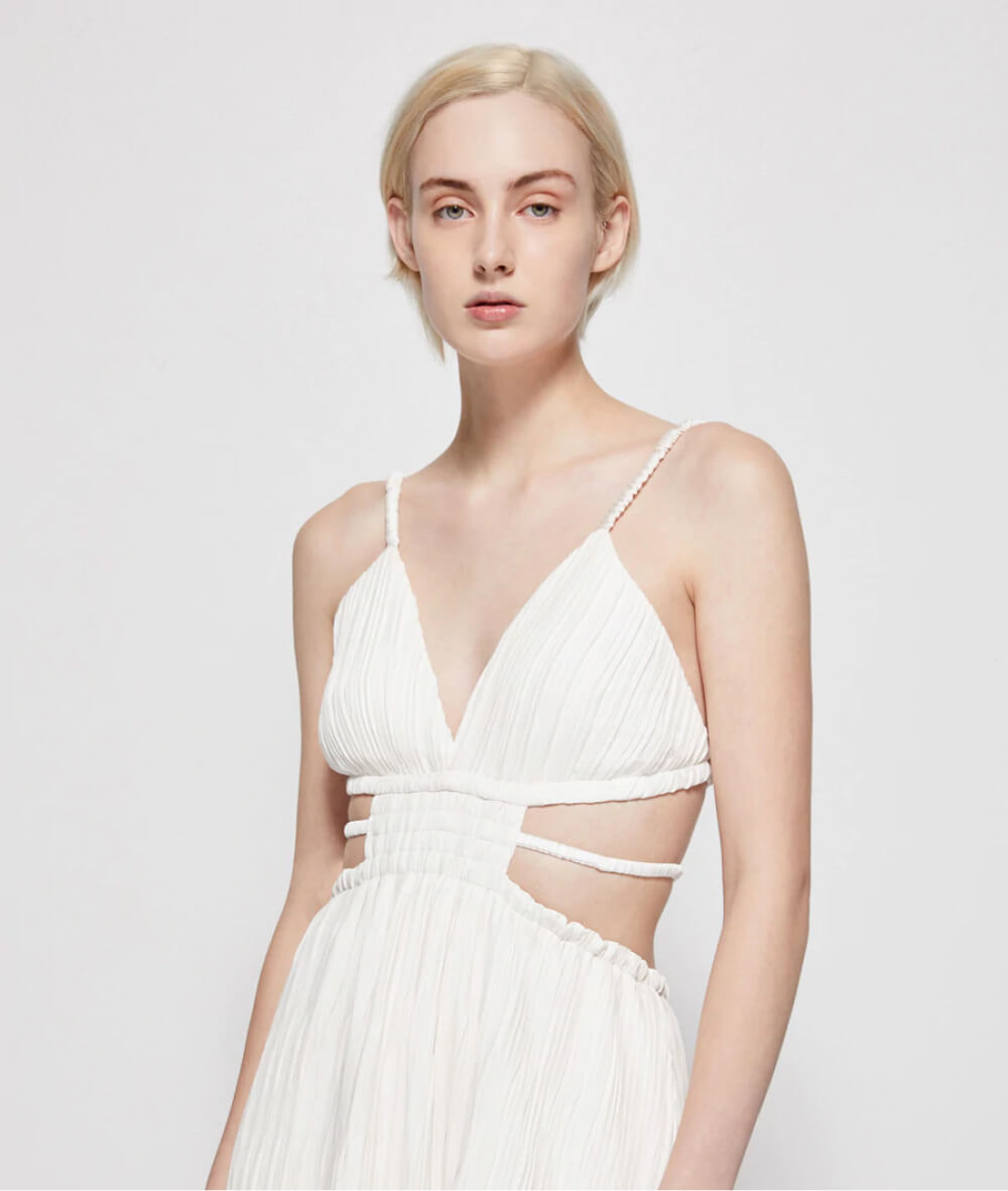 LIZ PLEATED GOWN
