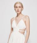LIZ PLEATED GOWN
